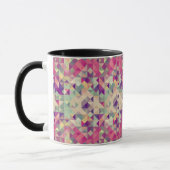Vintage Hipster Geometrisches Muster. Tasse (Links)