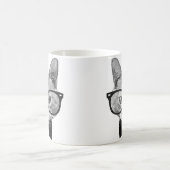 Vintage Hipsterkatze Kaffeetasse (Mittel)