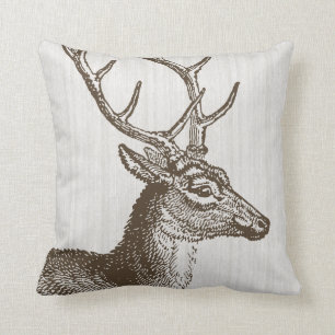 Vintage-Hirsch-Kissen Kissen