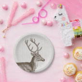 Vintage-Hirsch-Papierplatten Pappteller (Party)