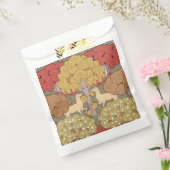 Vintage Hirsch Wald Sage Grün Muster Geschenktütchen (Versiegelt)