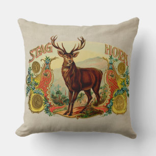 Vintage-Hirschhorn Kissen