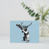 Vintage Hirschjagd Postkarte (Stehend Vorderseite)