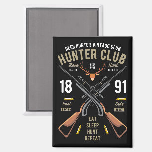 Vintage-Hirschjäger Magnet