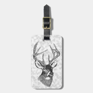 Vintage Hirschkunst Gepäckanhänger