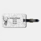 Vintage Hirschkunst Gepäckanhänger (Rückseite horizontal)