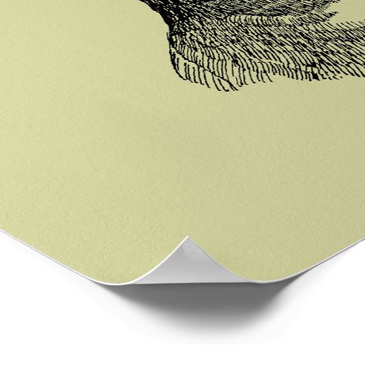 Vintage Hirschkunst Poster (Ecke)