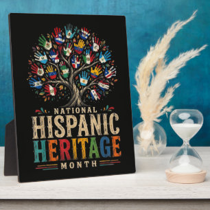 Vintage Hispanic Heritage Month Tree of Unity Fotoplatte