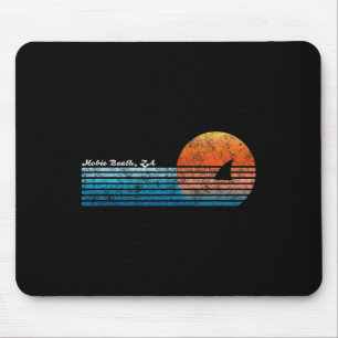 Vintage Hobie Beach Retro 80er Haiflossen-Sonnenun Mousepad