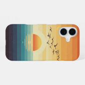 Vintage hochfliegende Seevögel iPhone 16 Hülle (Rückseite (Horizontal))