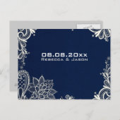 Vintage Hochseefischerei speichern Sie das Datum Ankündigungspostkarte (Vorne/Hinten)