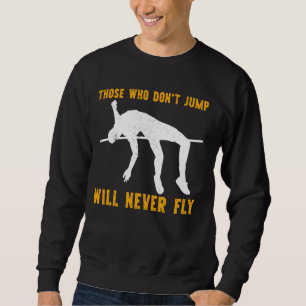 Vintage Hochsprung Retro Sport Leichtathletik Sweatshirt