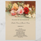 Vintage Hochzeit, antike Rose Blume Stillleben (Vorderseite)