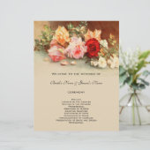 Vintage Hochzeit, antike Rose Blume Stillleben (Stehend Vorderseite)