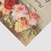 Vintage Hochzeit, antike Rose Blume Stillleben Seidenpapier (Ausschnitt)