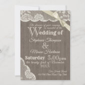 Vintage Hochzeit auf dem Bauernhof Einladung (Vorderseite)