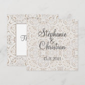 Vintage Hochzeit aus Papier Spitze (Vorne/Hinten)