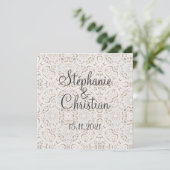 Vintage Hochzeit aus Papier Spitze (Stehend Vorderseite)
