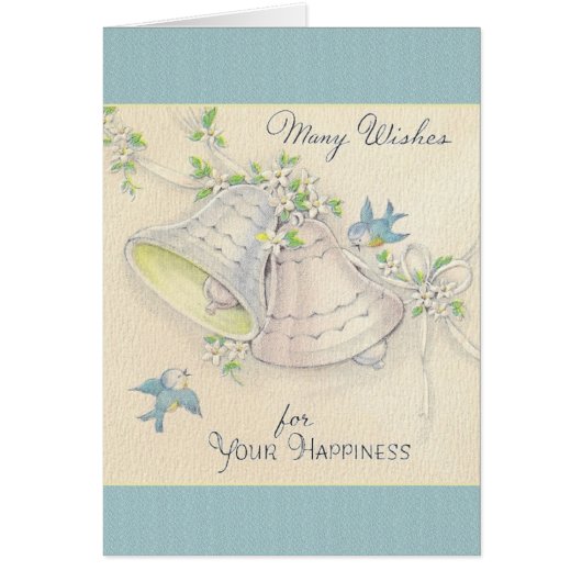 Vintage Hochzeit Bell und blaue (Vorne)