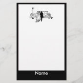 Vintage Hochzeit Briefpapier (Vorderseite)