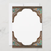 Vintage Hochzeit der islamischen Muslime Einladung (Rückseite)