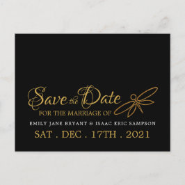 Vintage Hochzeit der Libellen-Libelle Ankündigungspostkarte