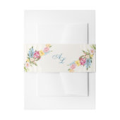 Vintage Hochzeit des blauen Wappen Einladungsbanderole (Vorderseite Beispiel)