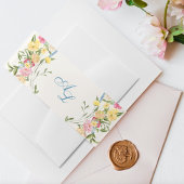 Vintage Hochzeit des blauen Wappen Einladungsbanderole