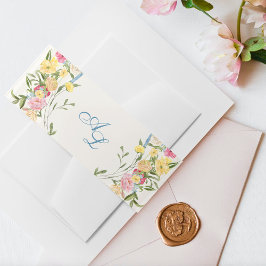 Vintage Hochzeit des blauen Wappen Einladungsbanderole