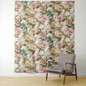 Vintage Hochzeit des blorrosa Gelbbvögels Wandteppich (Beispiel)