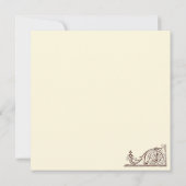 Vintage Hochzeit Einladung (Rückseite)