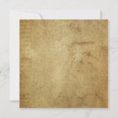 Vintage Hochzeit Einladung (Rückseite)