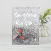 Vintage Hochzeit Einladung (Stehend Vorderseite)