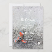 Vintage Hochzeit Einladung (Rückseite)