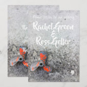 Vintage Hochzeit Einladung (Vorne/Hinten)