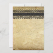 Vintage Hochzeit Einladung (Rückseite)