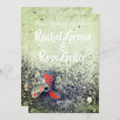 Vintage Hochzeit Einladung (Vorne/Hinten)