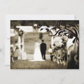 Vintage Hochzeit Einladung (Rückseite)