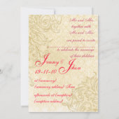 Vintage Hochzeit Einladung (Rückseite)