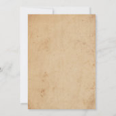 Vintage Hochzeit Einladung Romantische Rose Garten (Rückseite)