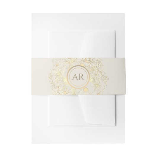 Vintage Hochzeit Einladungsbanderole (Vorderseite Beispiel)