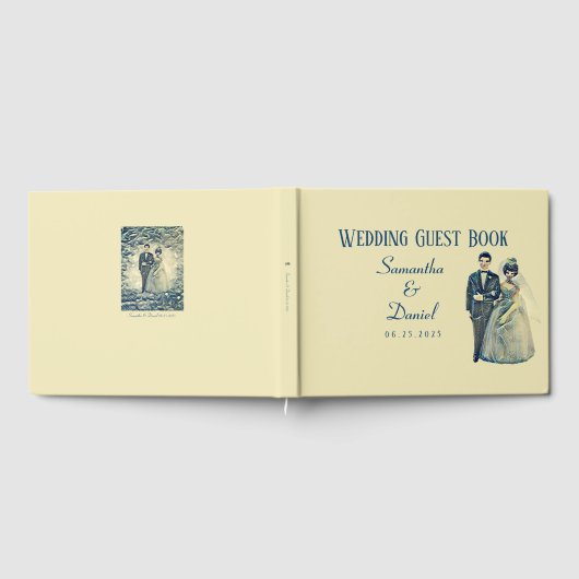 Vintage Hochzeit Gästebuch (Voll)