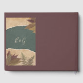 Vintage Hochzeit im boho-Stil Gästebuch (Rückseite)