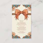 Vintage Hochzeit im Jugendstil Begleitkarte (Vorderseite)