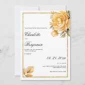 Vintage Hochzeit in Goldmaul-grüner Torte Einladung (Vorderseite)