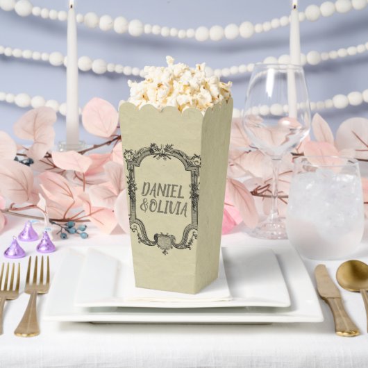 Vintage Hochzeit in grüner Schwarz Geschenkschachtel (Hochzeit)