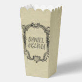 Vintage Hochzeit in grüner Schwarz Geschenkschachtel (Vorderseite)