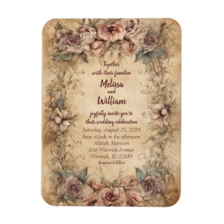 Vintage Hochzeit in Italien Magnet