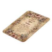 Vintage Hochzeit in Italien Magnet (Linke Seite)
