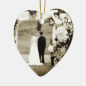 Vintage Hochzeit Keramik Ornament (Links)
